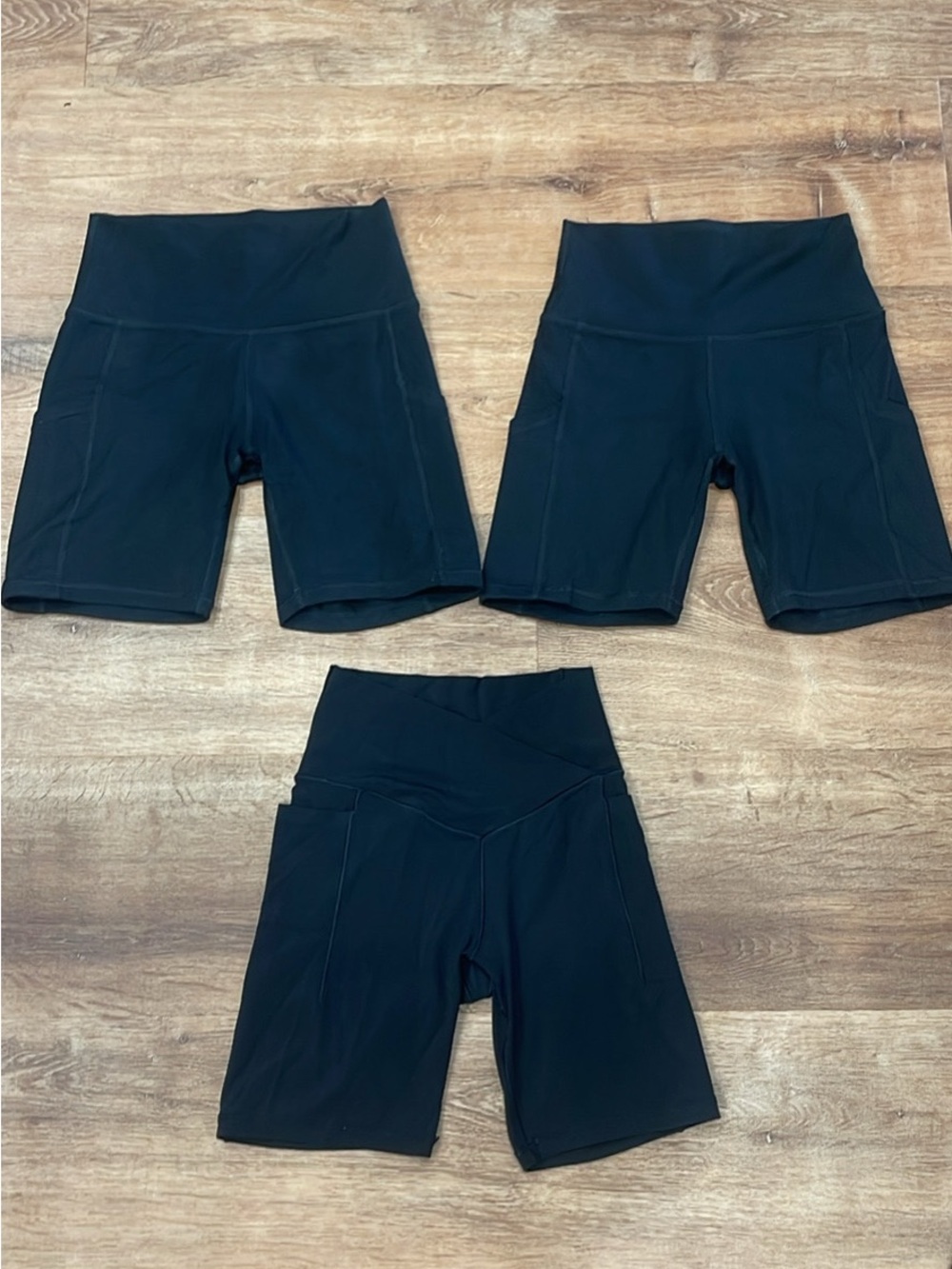 Aerie Black High-Rise Athletic Bike Shorts